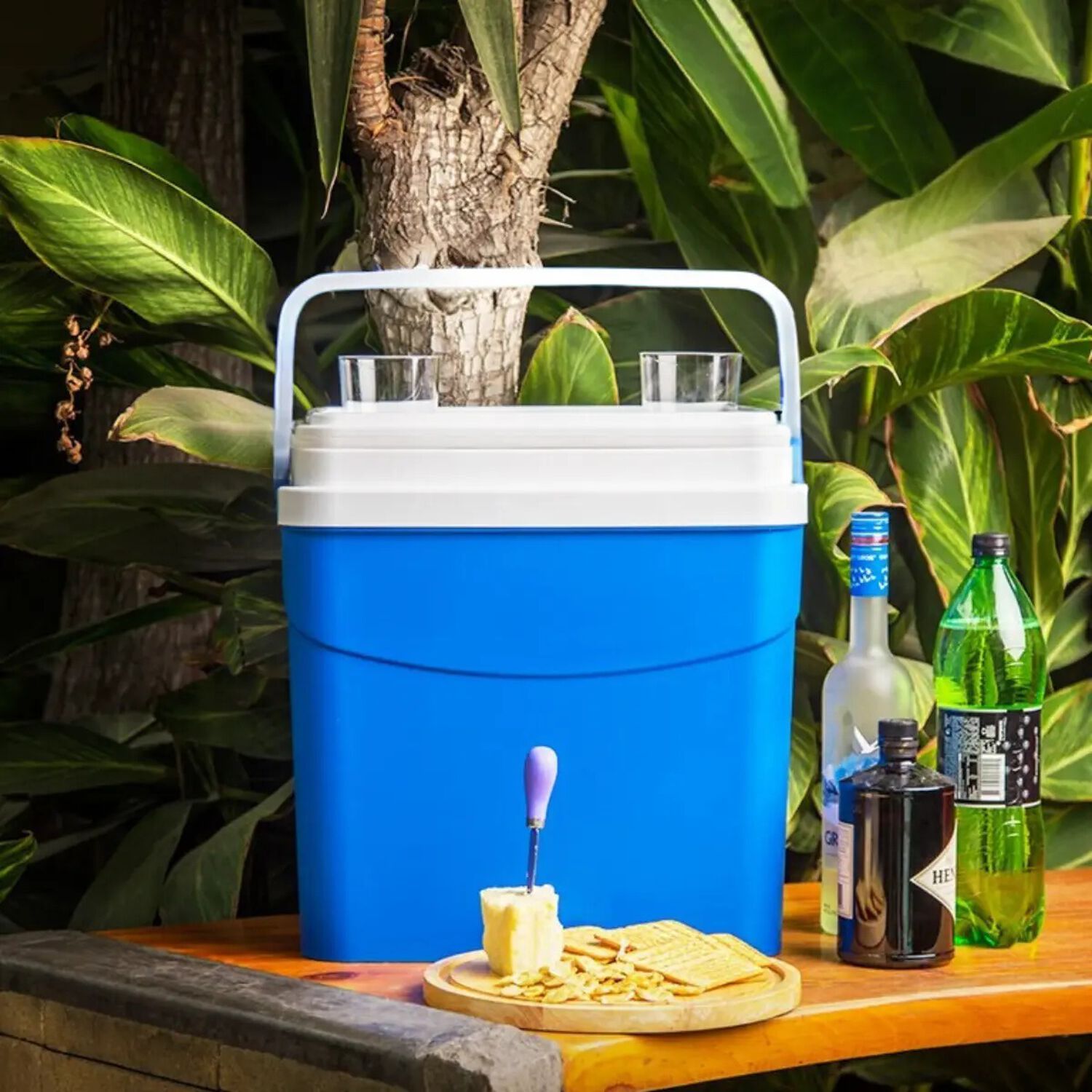 Cooler Nevera Cava Hielera Port&aacute;til 35 Litros Marca Reyplast Color Azul image number 3.0