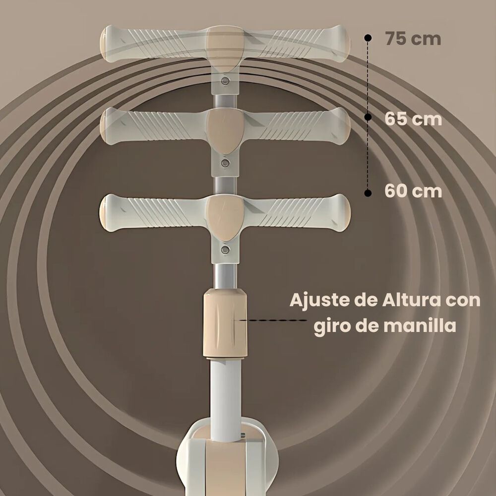 Scooter Plegable Monopatin Ajustable Con Luces Led image number 2.0