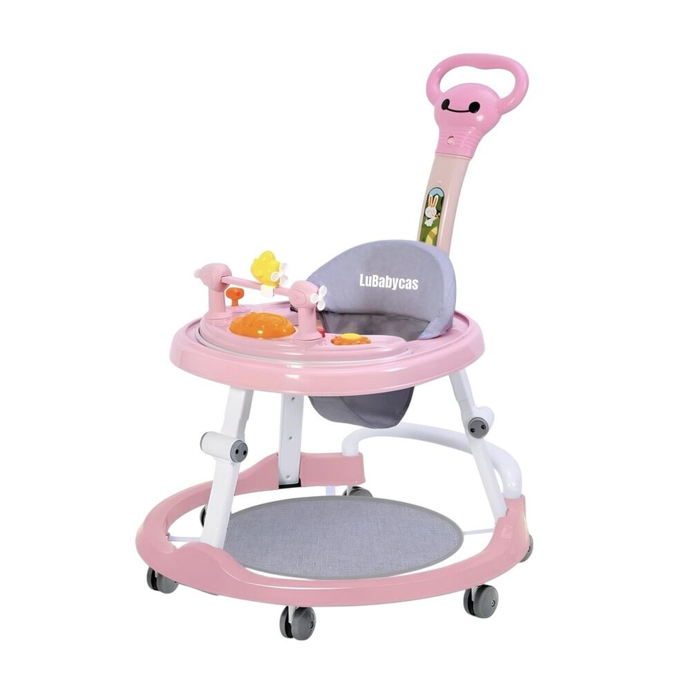 Andador Caminador 4 En 1 Aita Con Manilla Lubabycas Rosado image number 0.0
