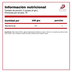 Beta Alanina 300 Grs