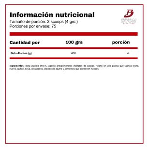 Beta Alanina 300 Grs