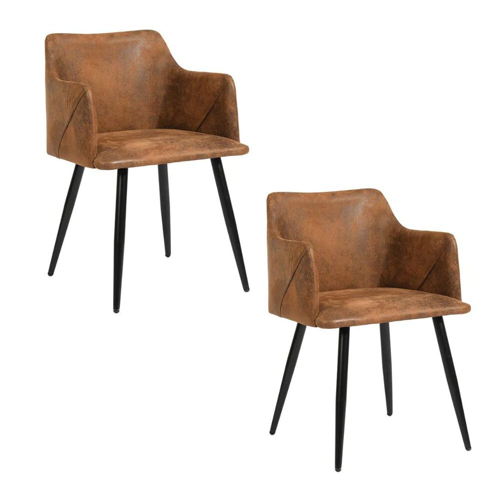 Pack 2 Sitiales De Comedor Vintage Caf&eacute; image number 0.0