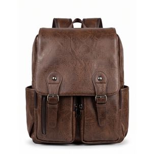 Mochila Zoe Unisex Estilo Vintage Cuero Sintetico Urbano