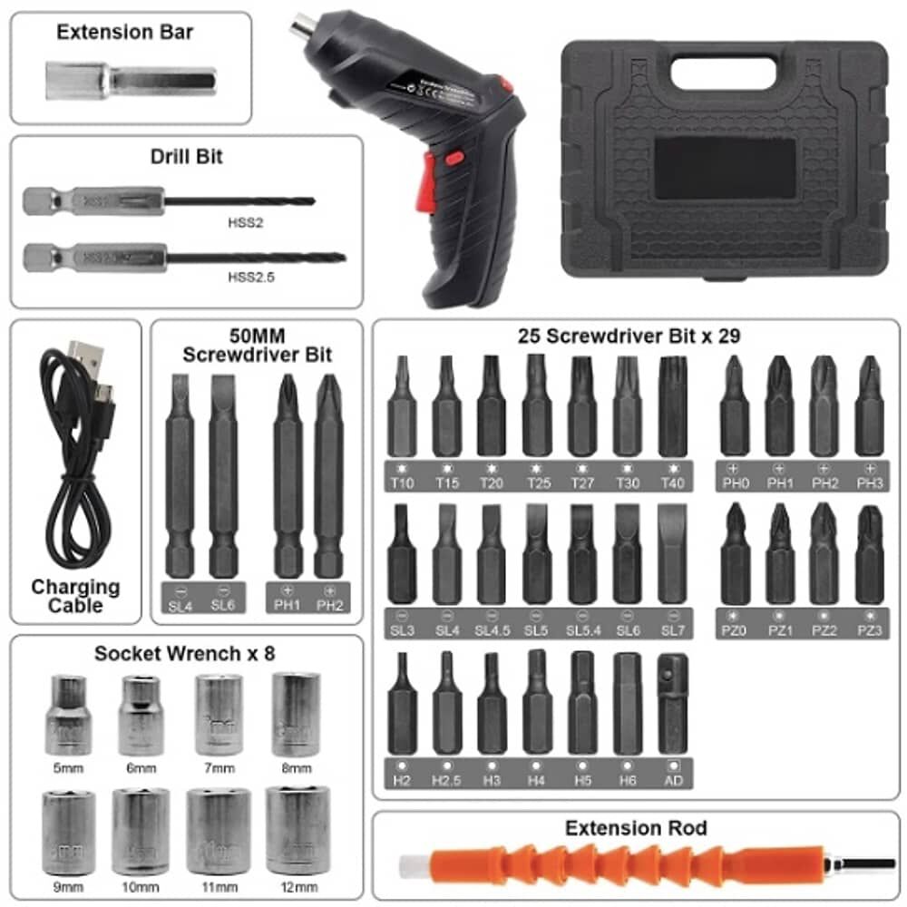 Taladro Destornillador Inal&aacute;mbrico image number 3.0