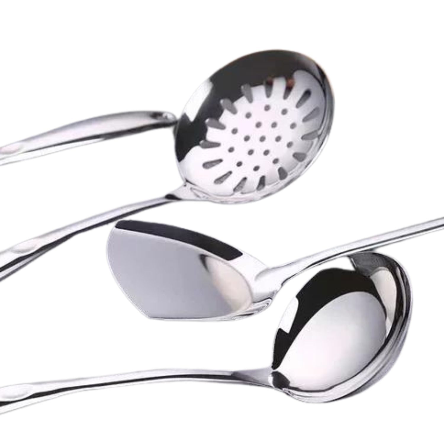 Set 6 Piezas Cucharones Cocina 37cm Design Plateado Multicolor image number 3.0