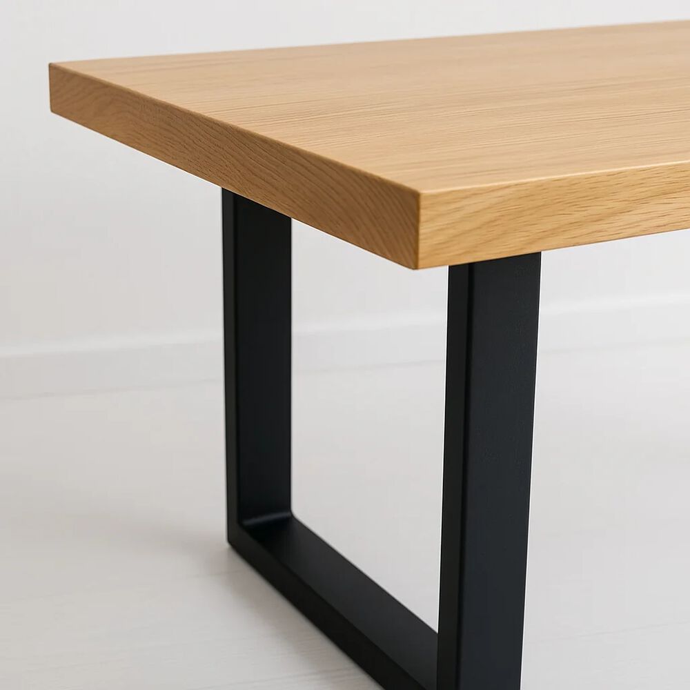 Mesa De Comedor Estilo Industrial 140x90 - Madera Clara image number 5.0