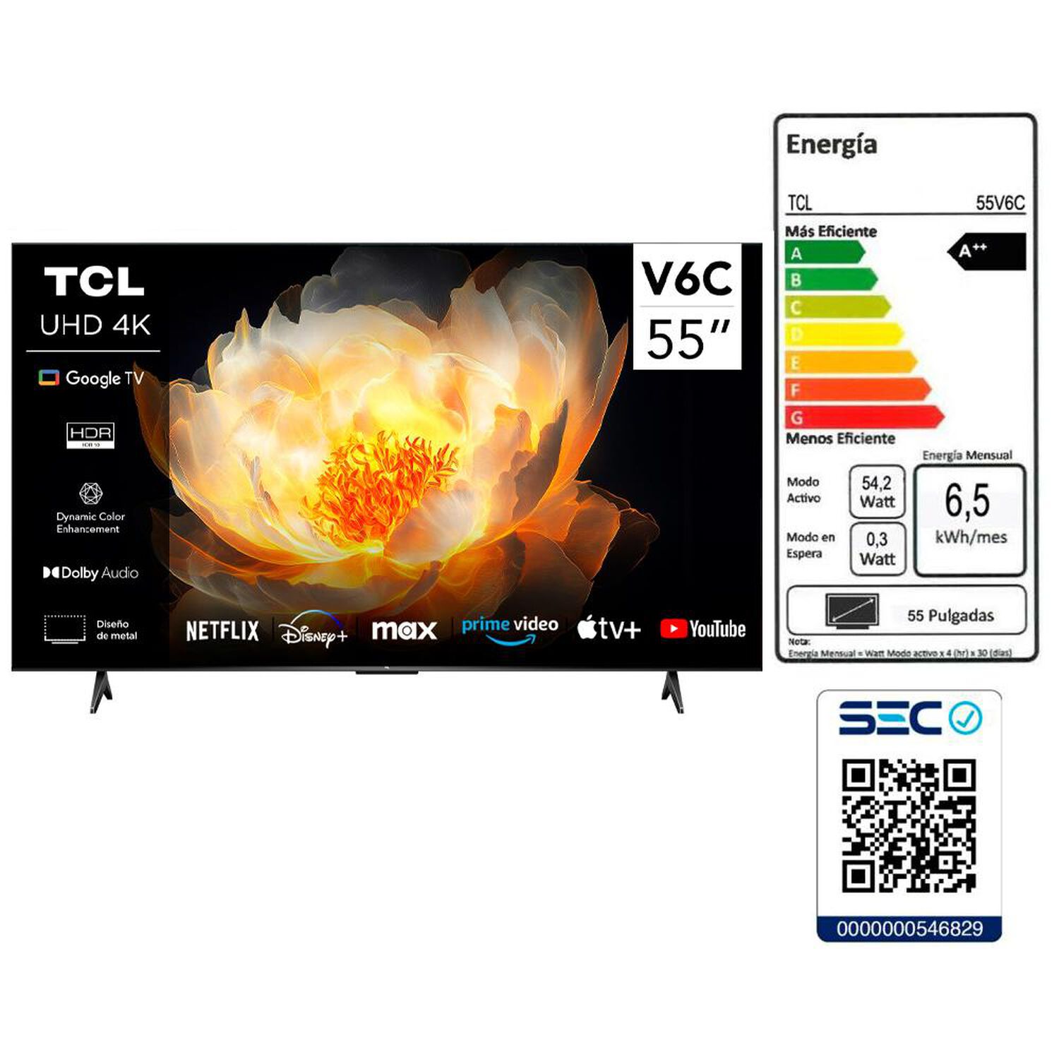 Led 55" TCL 55V6C / Ultra HD 4K / Smart TV image number 11.0