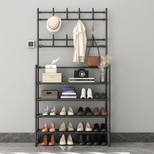 Organizador De Calzado Zapatos 5 Niveles Zapatero Perchero Color Blanco