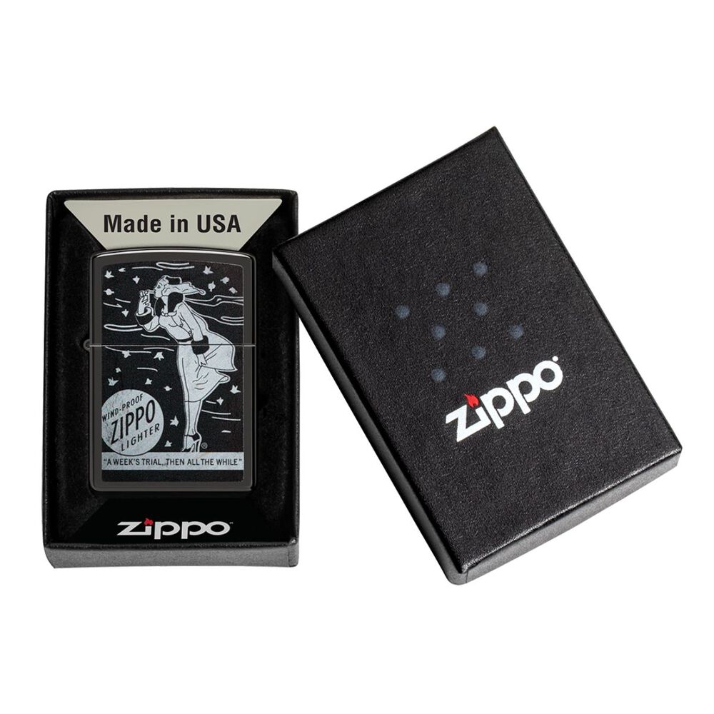 Encendedor Zippo Windproof Design Negro Zp48456 image number 5.0