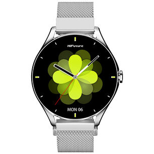 Smartwatch Aura 2 Met&aacute;lico Silver Waterproof 33 Mm Amoled