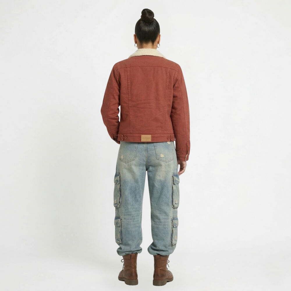 Chaqueta Mezclilla Jeans Chiporro Sherpa Mujer image number 2.0