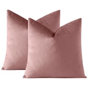 Pack De 02 Fundas De Coj&iacute;n De Terciopelo Suave 45x45 Mod12