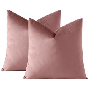 Pack De 02 Fundas De Coj&iacute;n De Terciopelo Suave 45x45 Mod12