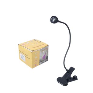 L&aacute;mparas Led Usb Luz Purpura Con Pinza Curado Flexible