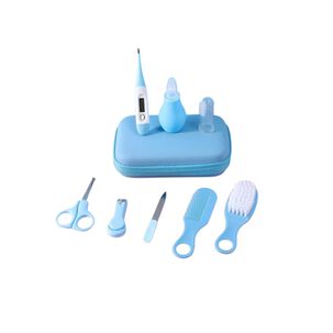 Kit De Cuidado E Higiene Para Beb&eacute;s Estuche Rosa Y Azul Term&oacute;metro Corta&uacute;&ntilde;as Nariz Limpia