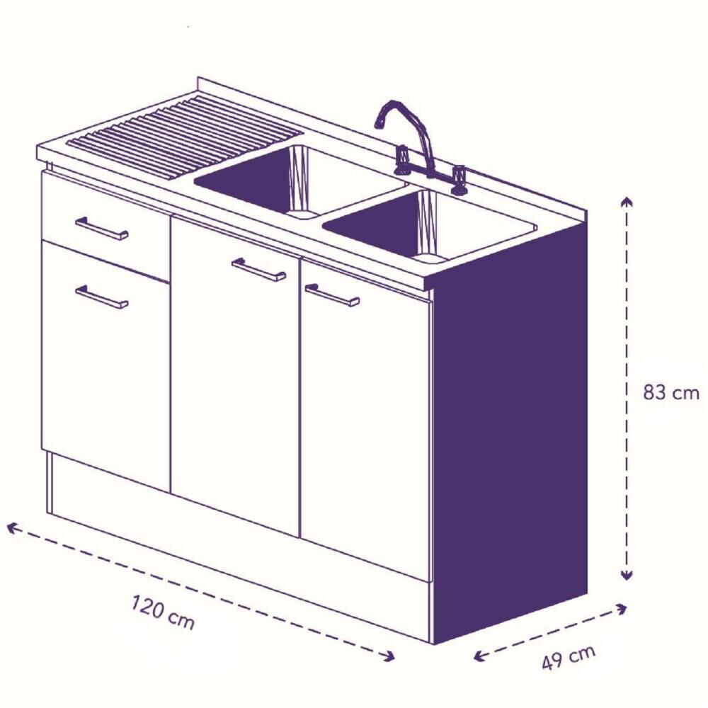 Set Mueble De Cocina Mobikit Beige image number 1.0