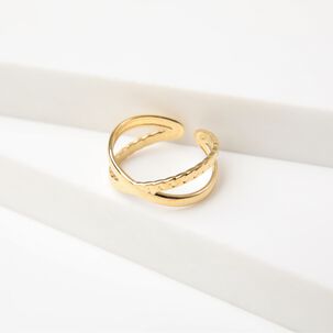 Anillo 19v69 Dorado Mujer Str334