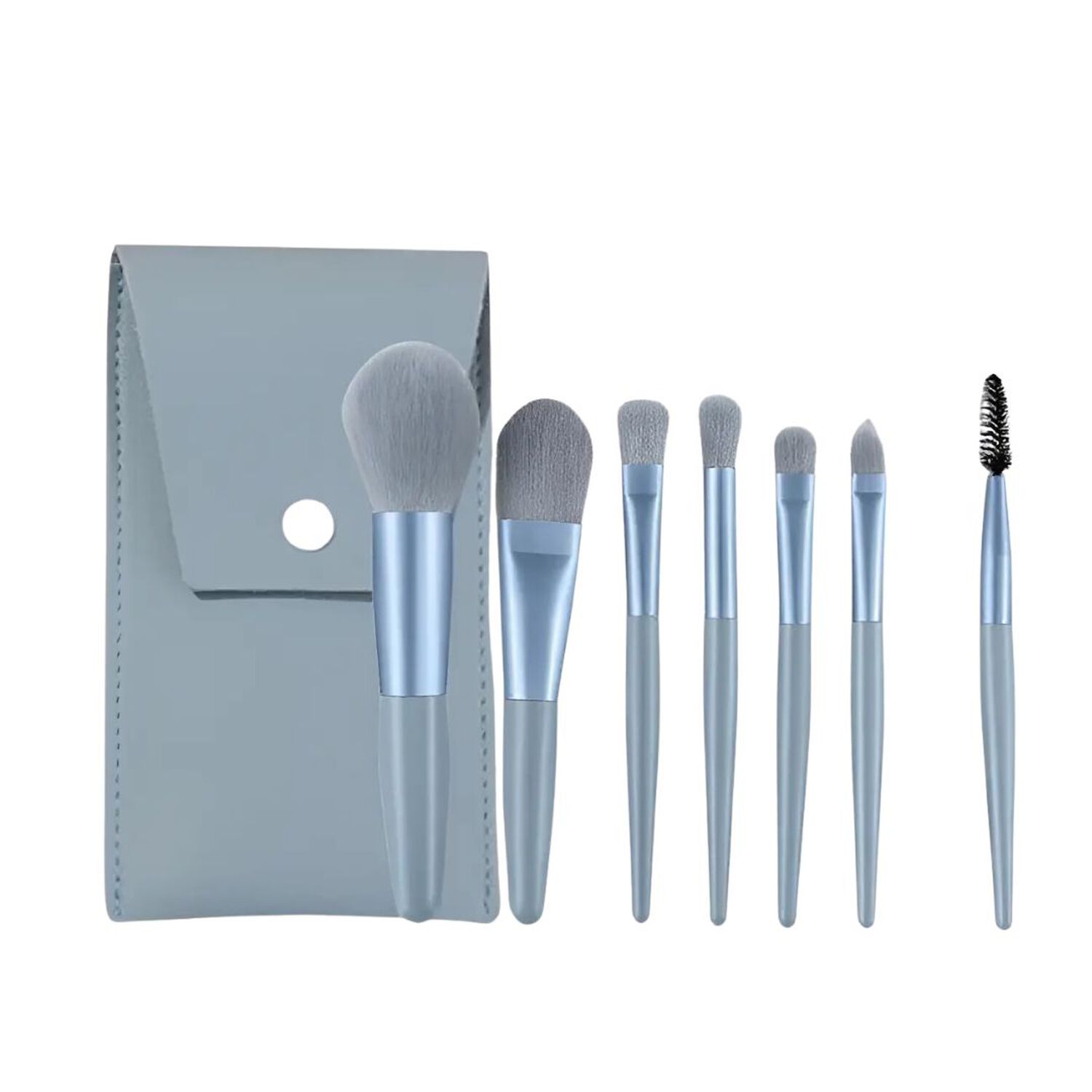Set De 5 Brochas De Maquillaje De Cerdas Seminaturales Con Estuche image number 5.0
