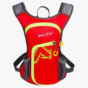 Mochila Outdoor Trekking Running + Bolda De Agua Roja