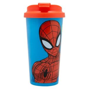 Vaso Mug Venti Con Tapa 480ml Spiderman