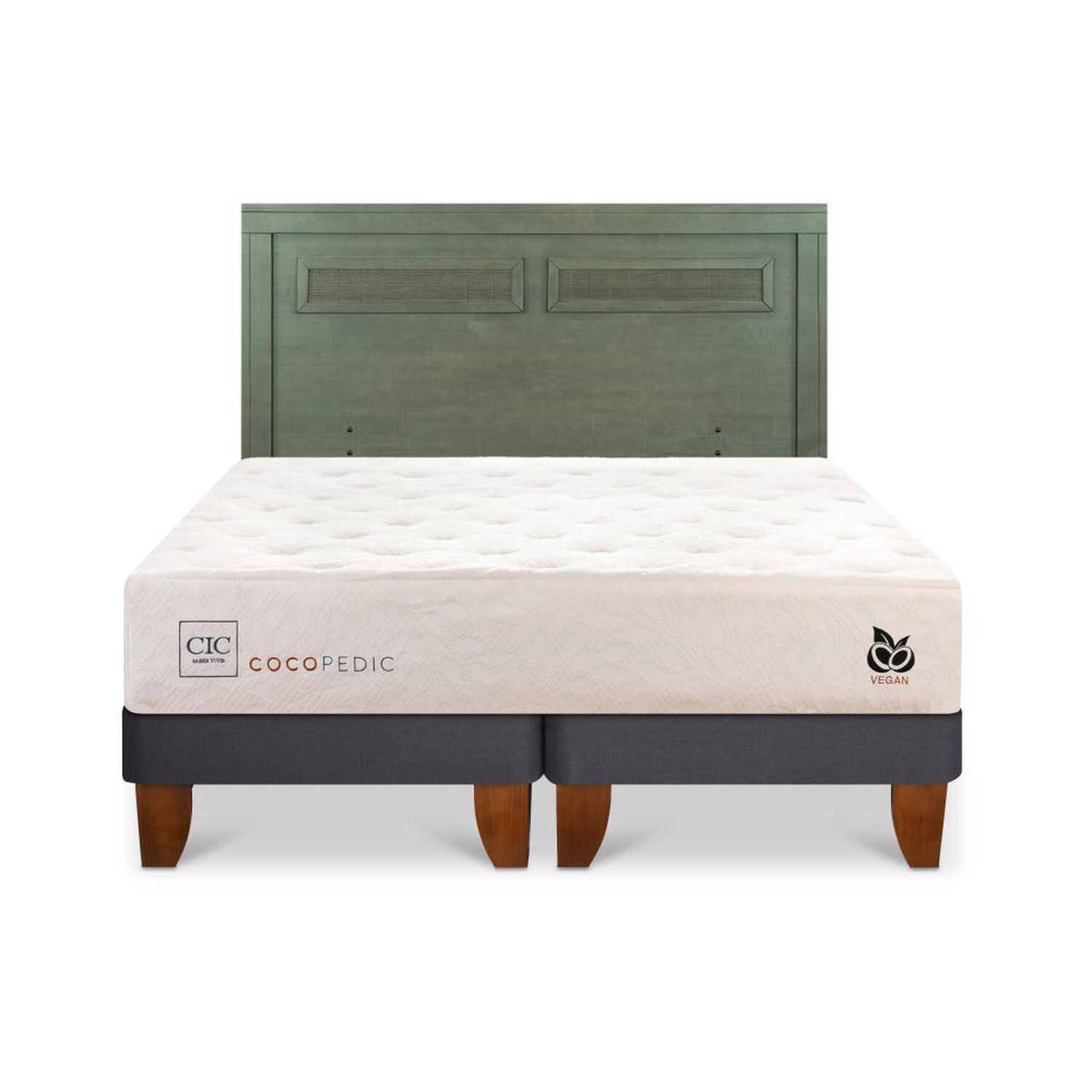 Cama Europea Cic Cocopedic / King / Base Dividida + Respaldo image number 0.0