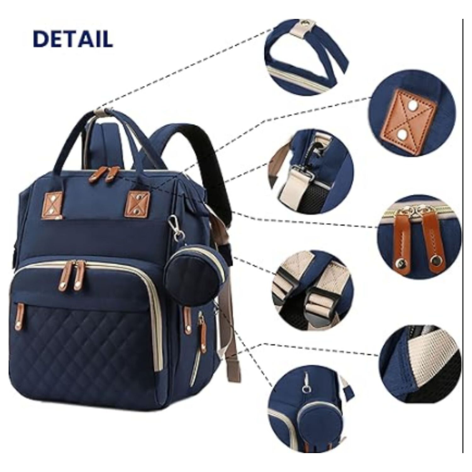 Bolso Pa&ntilde;alera Maternal Con Cambiador Impermeable Surtido image number 7.0