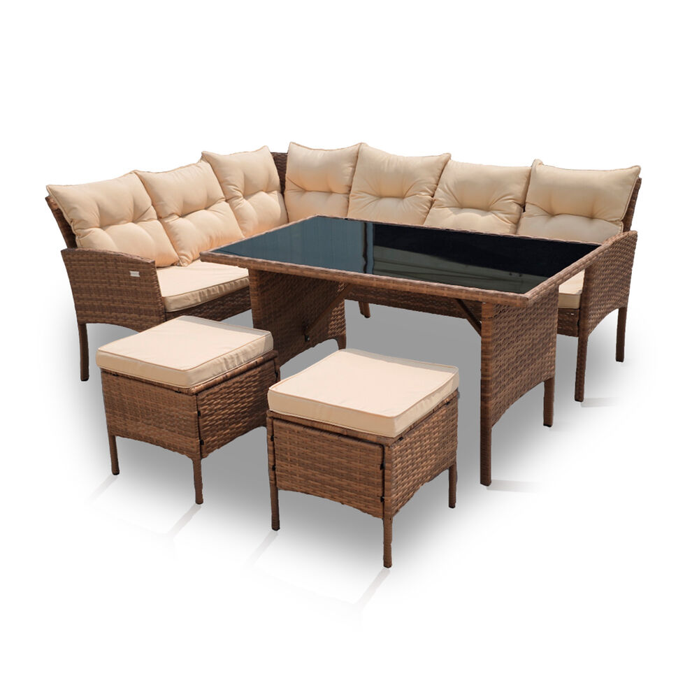 Juego De Comedor Terraza 7 Personas Capri Café image number 0.0