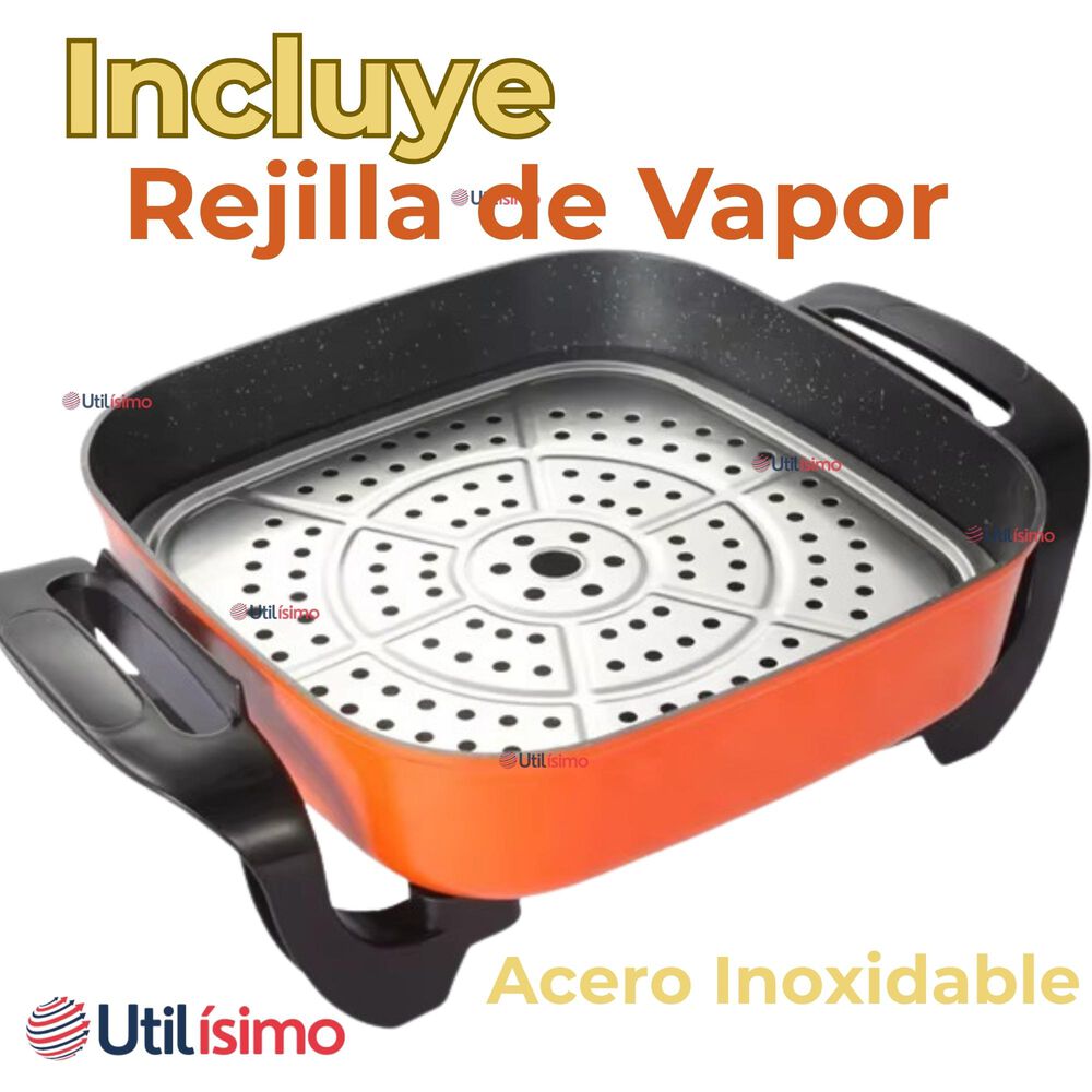 Sartén Eléctrico Multifuncional Antiadherente 1350w De Potencia image number 7.0