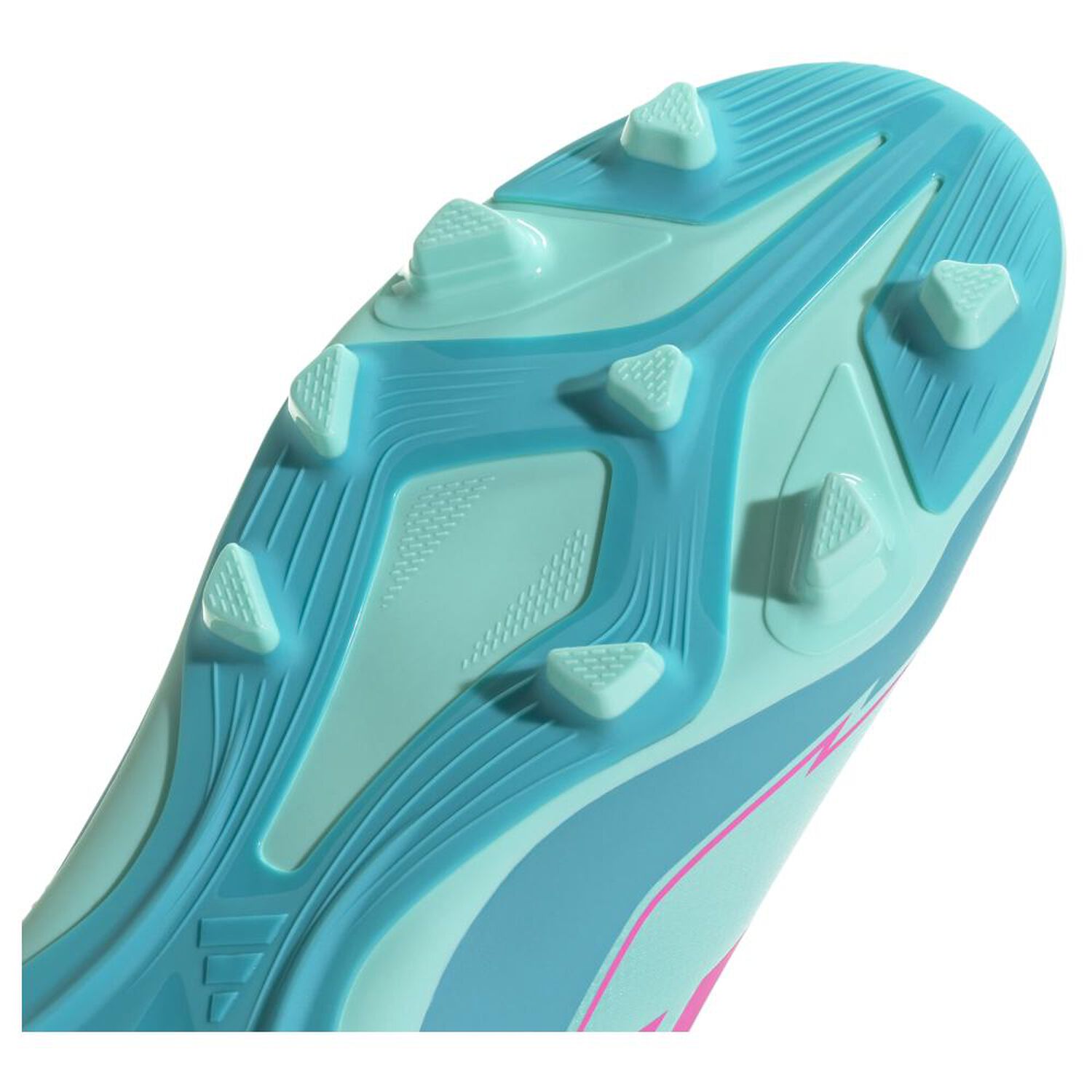 Zapato De F&uacute;tbol Ni&ntilde;o Adidas F50 Club Fg/mg J Messi Agua Marina image number 7.0