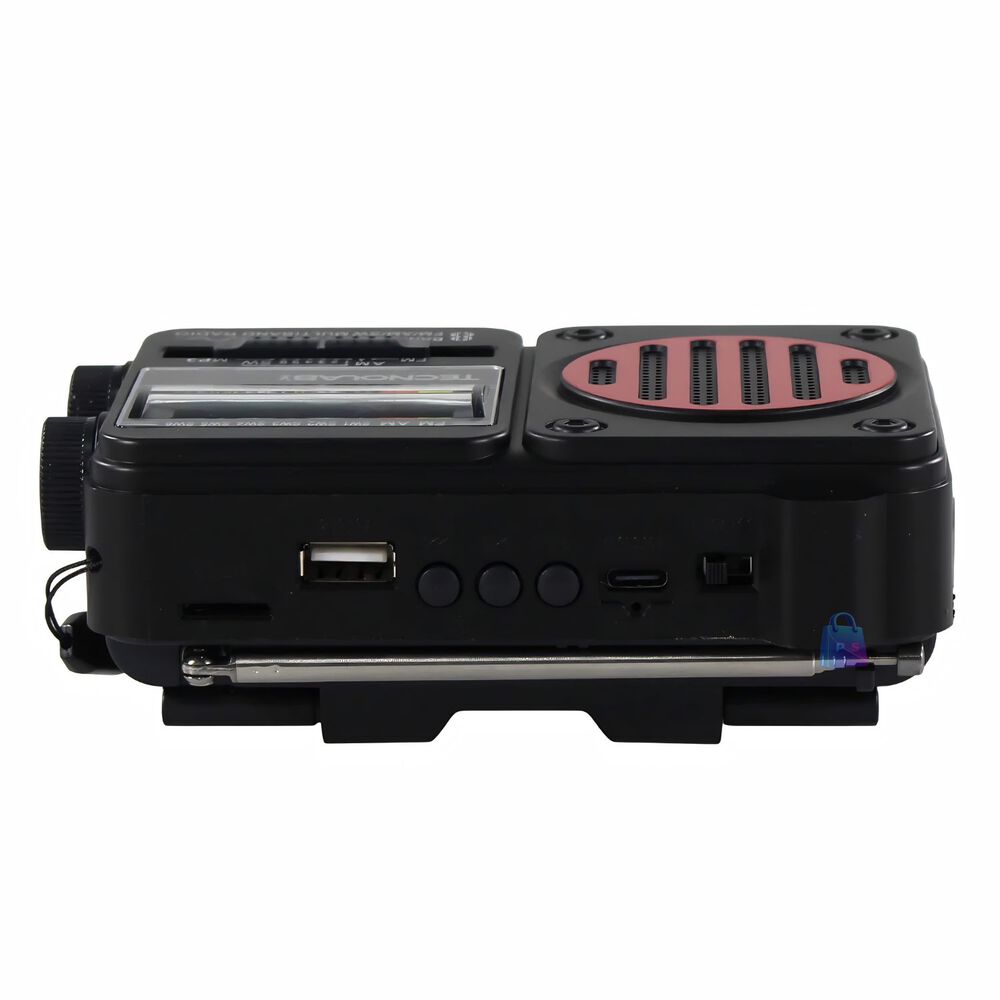 Radio Solar Bluetooth Am Fm Usb Linterna Led Colores - Ps image number 3.0
