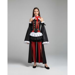 Disfraz Vampira Mujer G&oacute;tico Mangas Acampanadas Deluxe