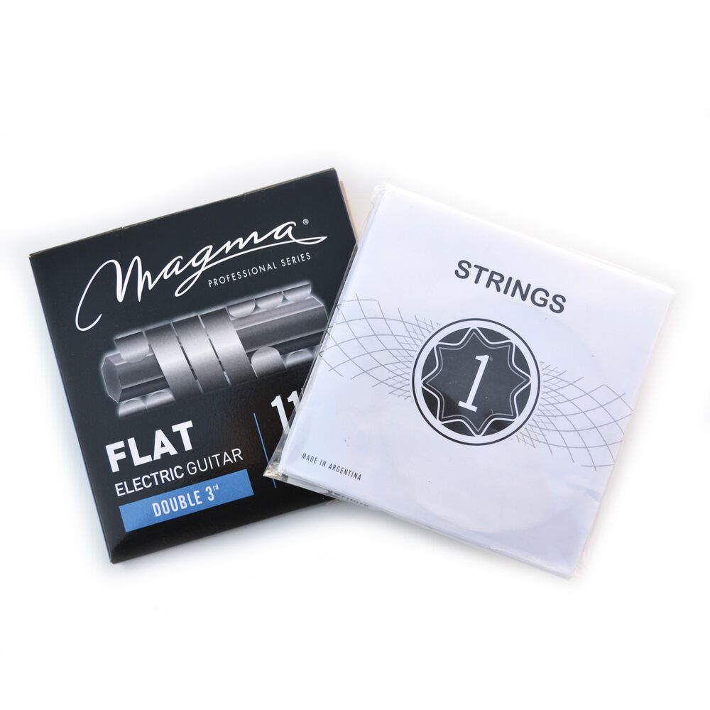 Set Cuerdas Guitarra El&eacute;ctrica Flat Ge160sf Magma image number 3.0