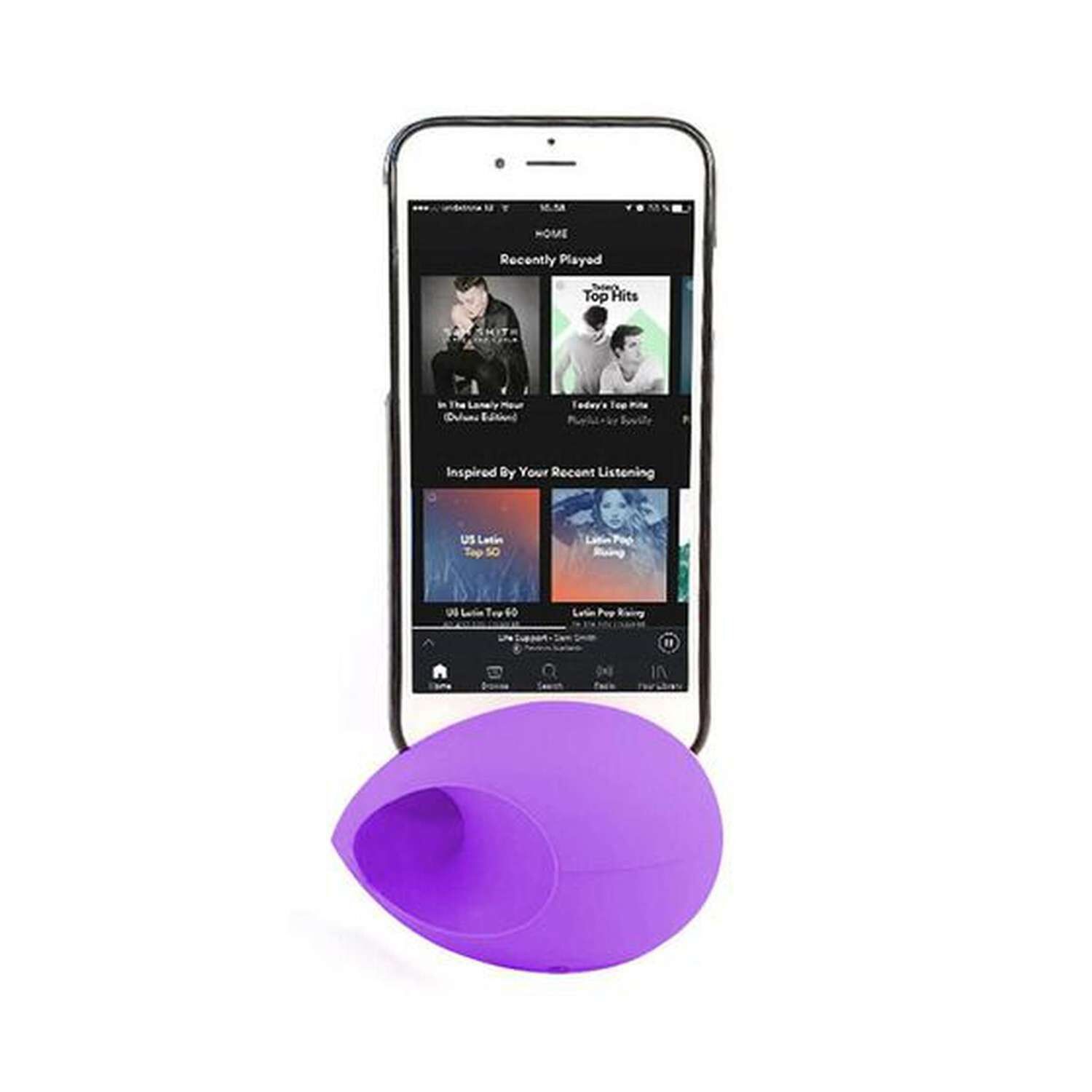 Altavoz Parlante Iphone Silicona Morado image number 0.0