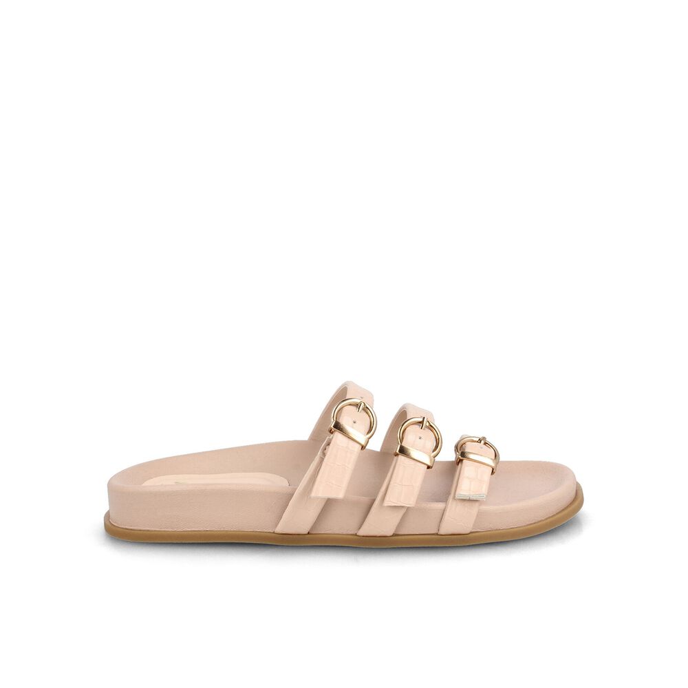 Sandalia Mujer Bata Licia Beige image number 0.0