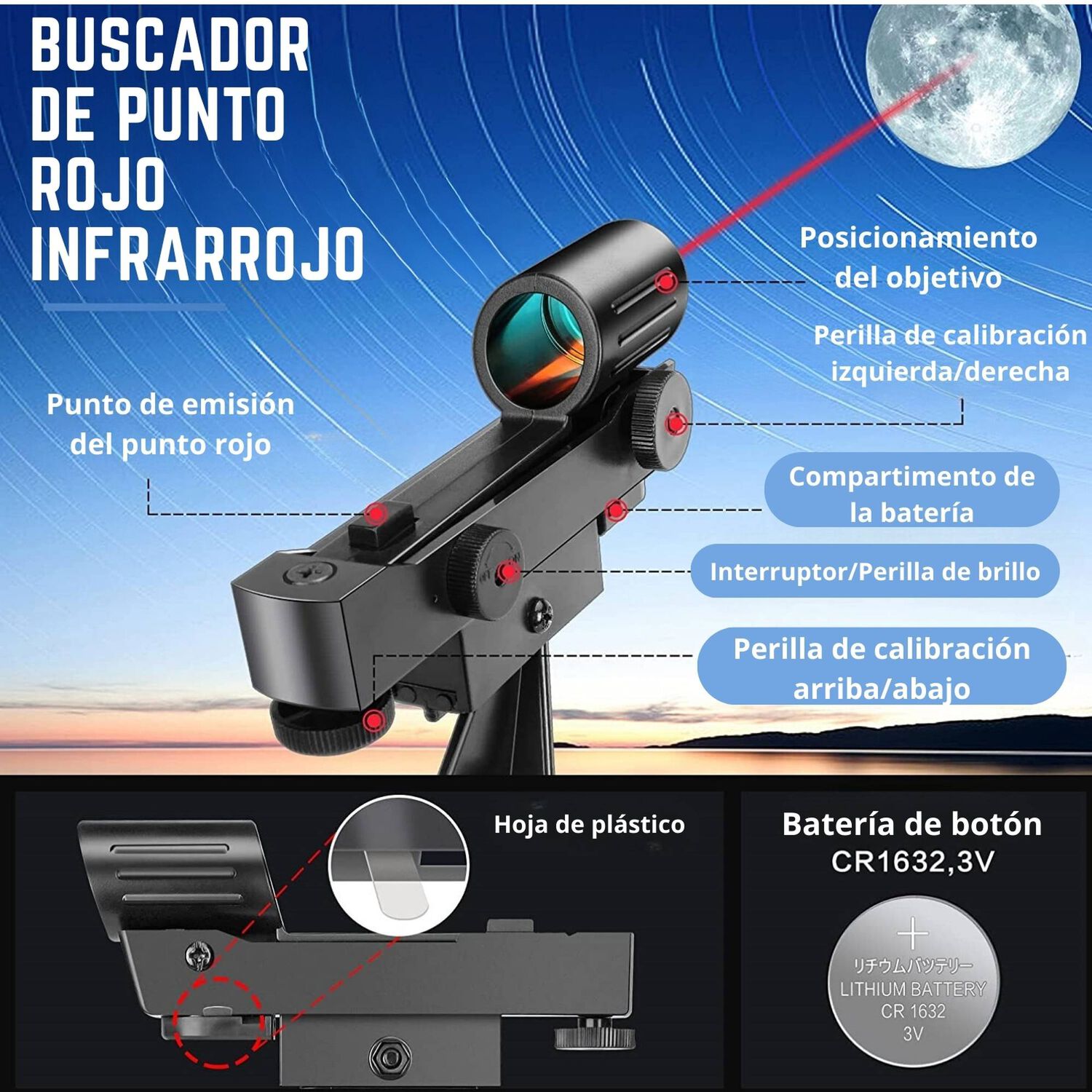 Telescopio Astron&oacute;mico Profesional 50080m image number 3.0
