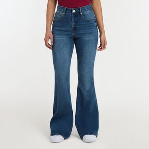 Jeans Tiro Medio Flare Mujer Freedom