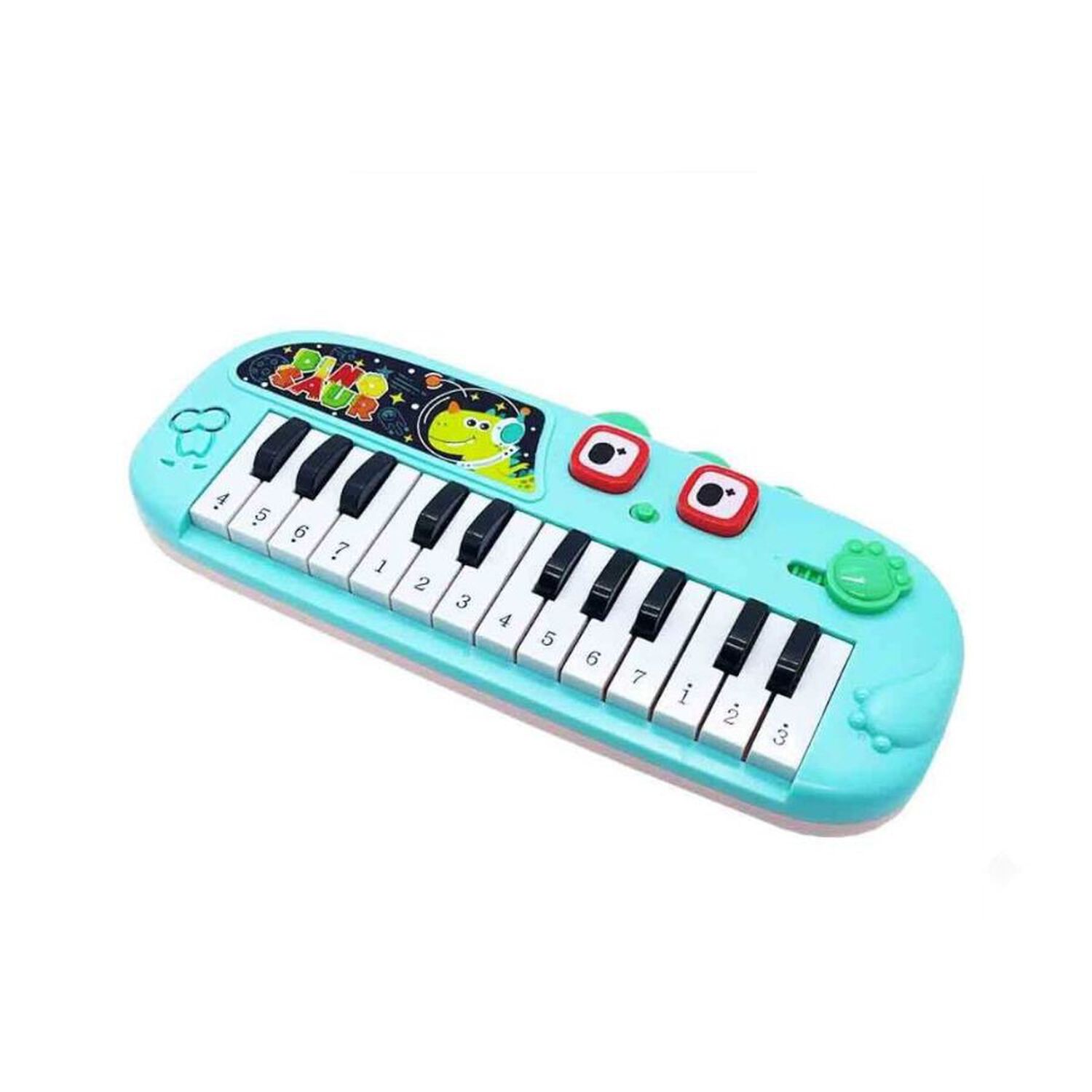 Piano Infantil Organo Electr&oacute;nico Dinosaurio Para Ni&ntilde;os Azul image number 0.0