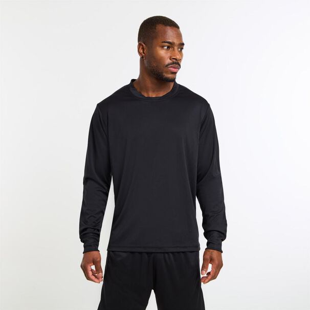 Polera Deportiva Manga Larga Cuello Redondo Hombre Pro Soccer