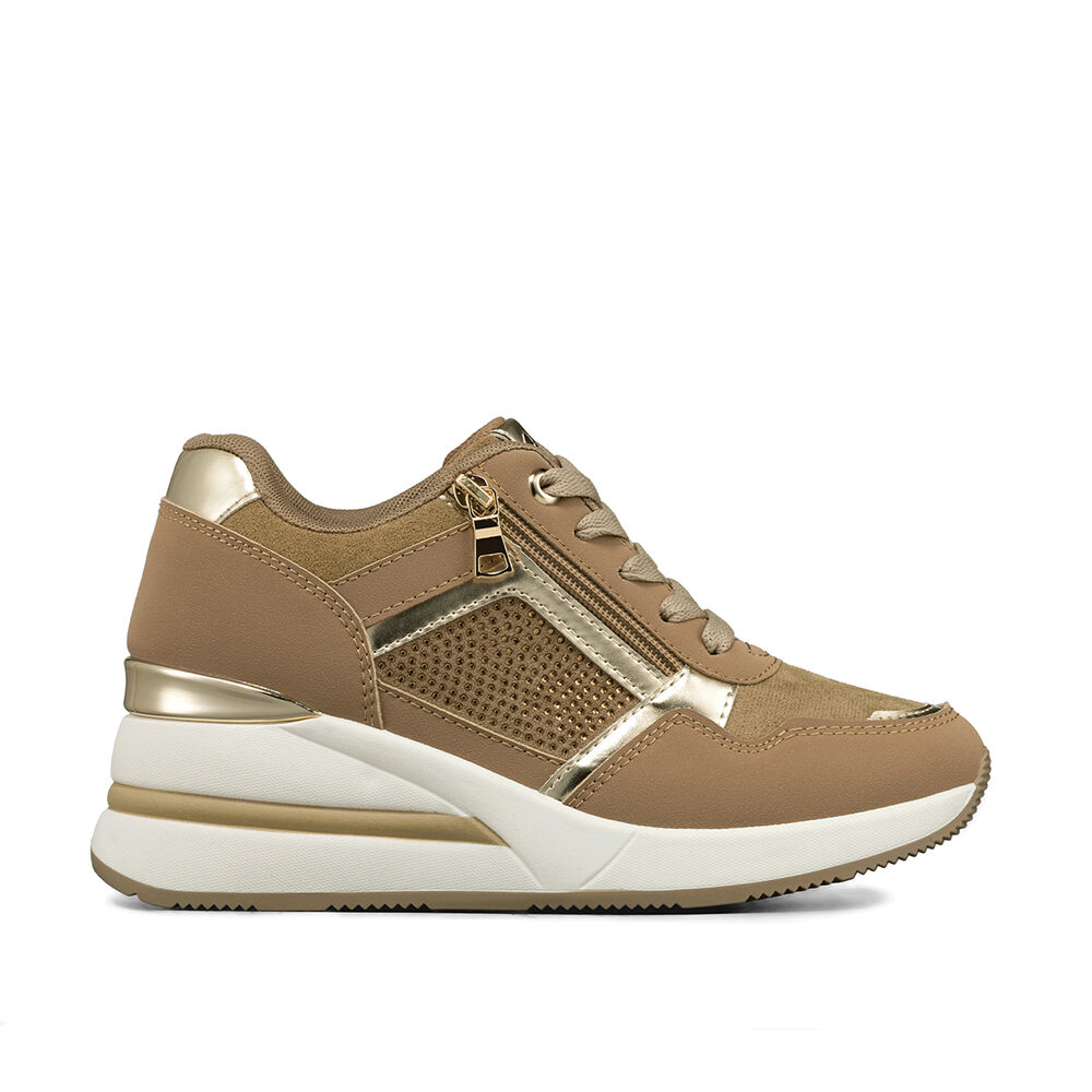 Zapatilla Deportiva Taco Cuña Malla Mujer Weide Jll61 image number 0.0