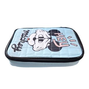 Estuche Organizador Escolar Viaje Dise&ntilde;o Divertido Azul