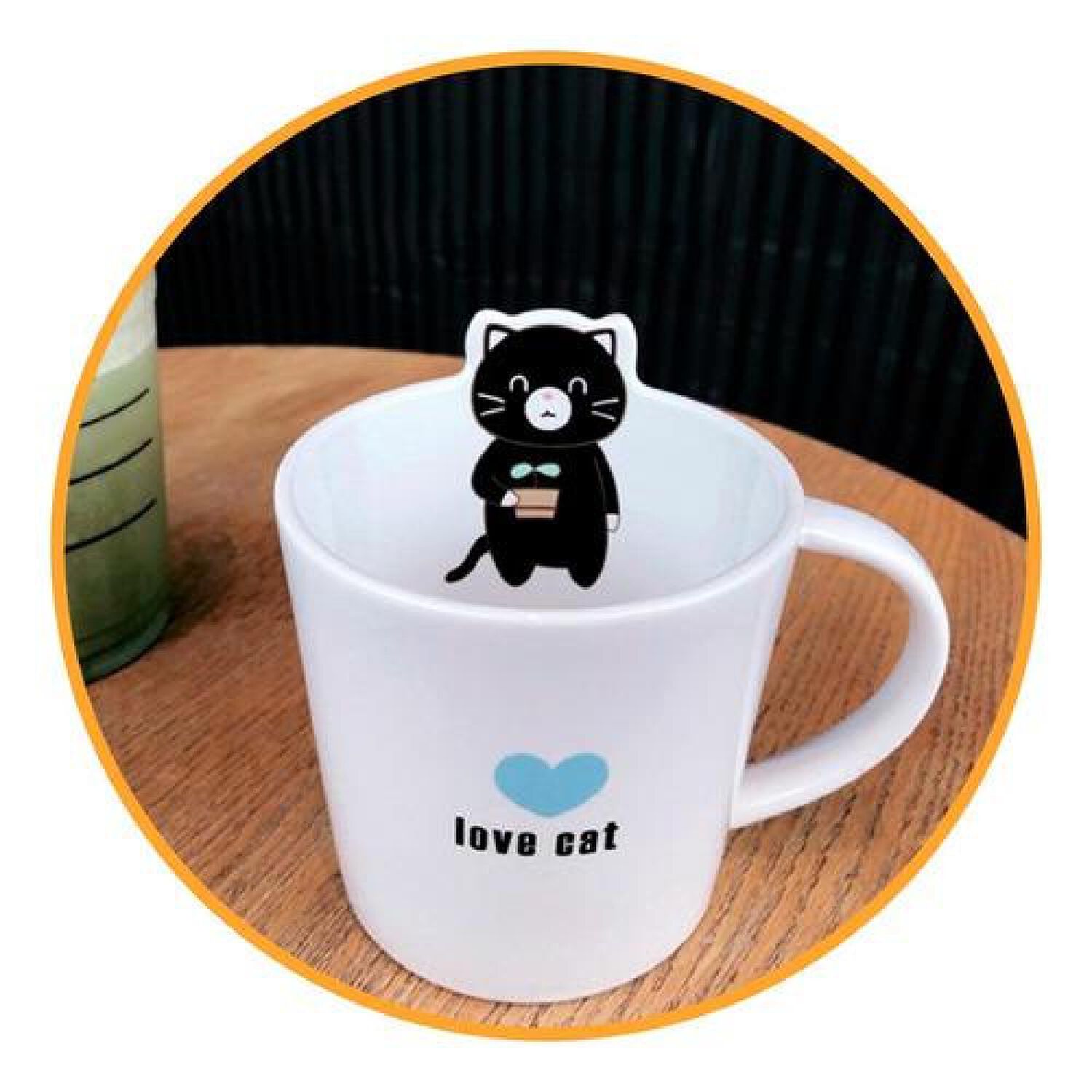 Taza Cer&aacute;mica Gatito Love Cat Kawaii image number 7.0