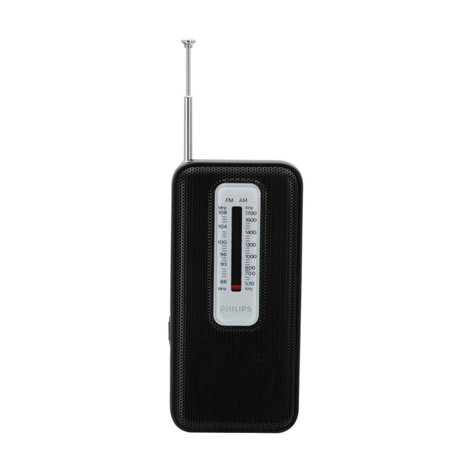Radio De Bolsillo Portatil Am Fm Negro Tar1506 image number 1.0