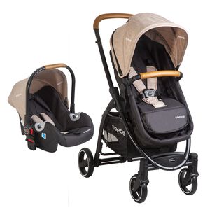 Coche Cuna Travel System F&eacute;nix Beige