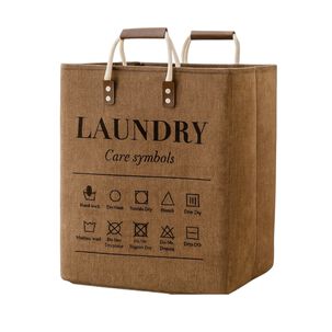 Cesta Canasto Para Ropa Sucia Dise&ntilde;o Deluxe Marron