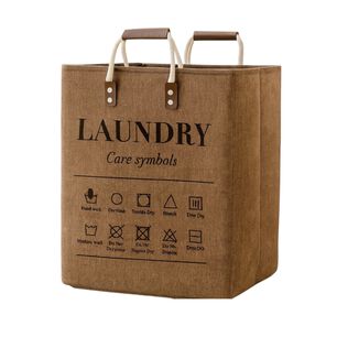 Cesta Canasto Para Ropa Sucia Dise&ntilde;o Deluxe Marron