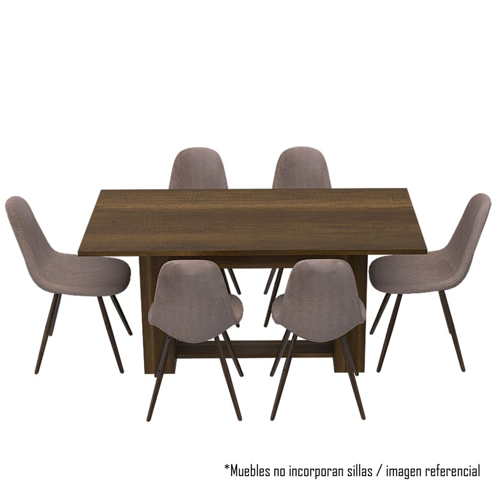 Mesa De Comedor Fm-004o Café Oscuro image number 2.0
