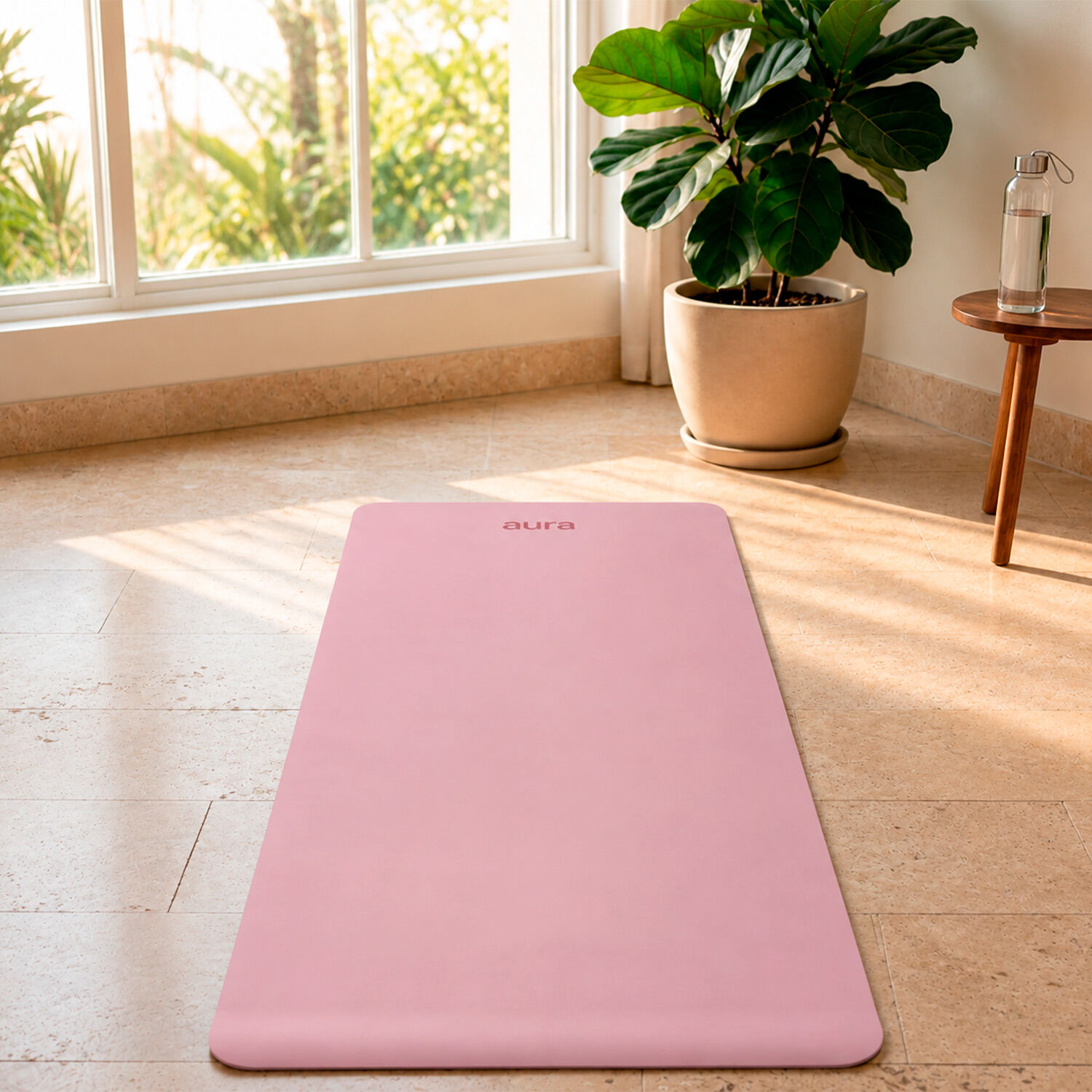 Mat De Yoga Profesional Aura Rosa image number 4.0