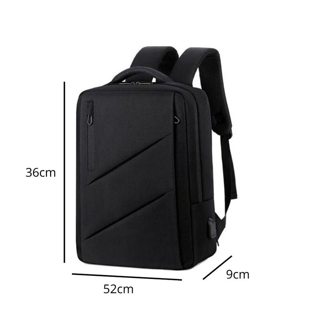 Bolso De Viaje Mochila Portátil Negro image number 4.0