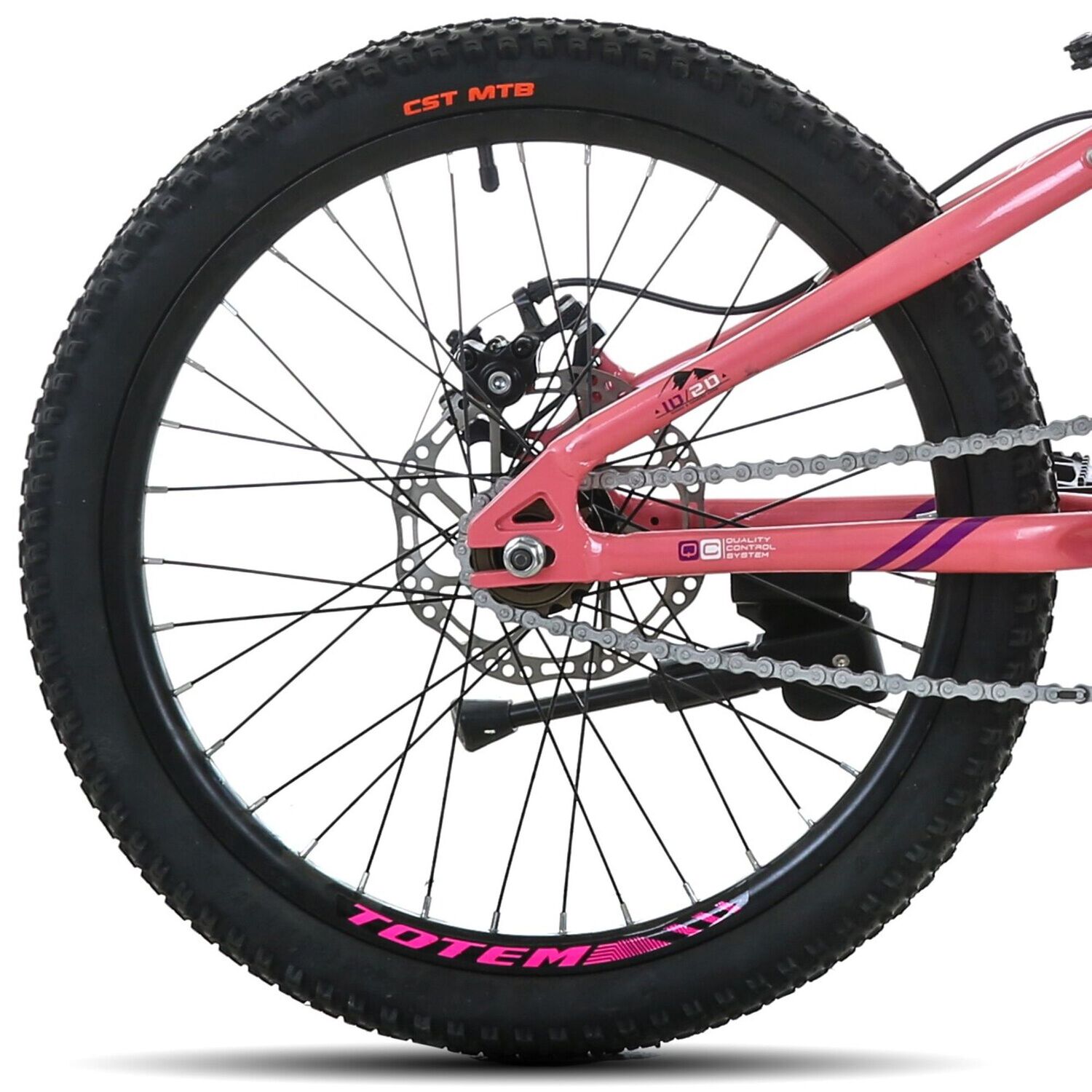 Bicicleta Totem Mtb Aro 20 Sunshine Color Rosada image number 3.0
