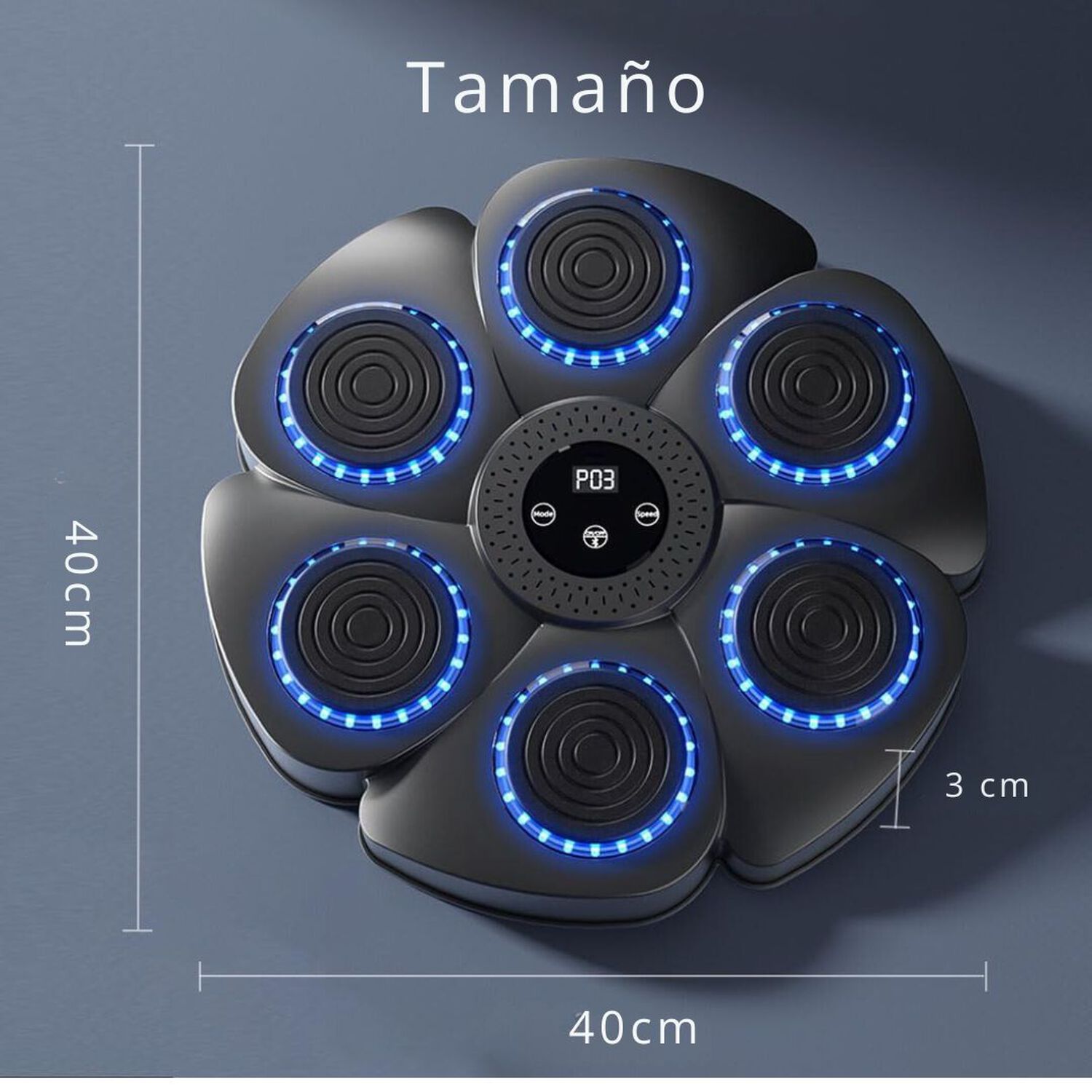 M&aacute;quina De Boxeo Musical Bluetooth Con Guantes image number 3.0